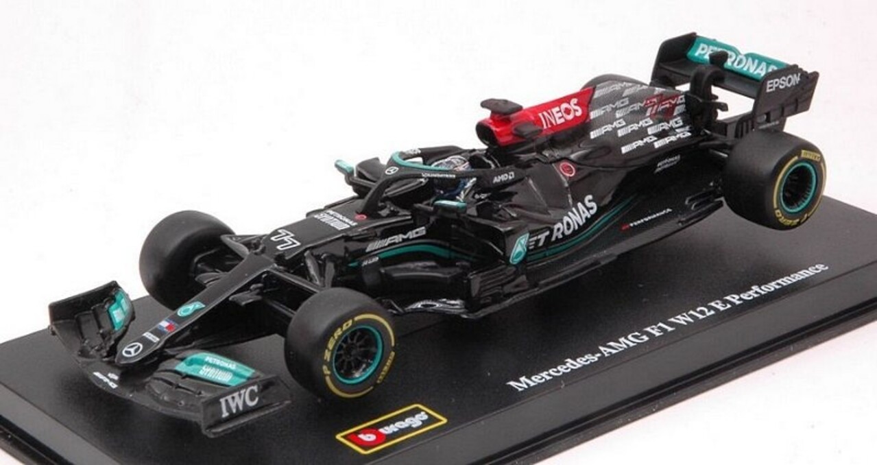 Formule 1 Mercedes-Benz AMG #77 Petronas W12 EQ Power 2021 - 1:43 - Bburago Formule 1 Mercedes-Benz AMG #77 Petronas W12 EQ Power 2021 - 1:43 - Bburago