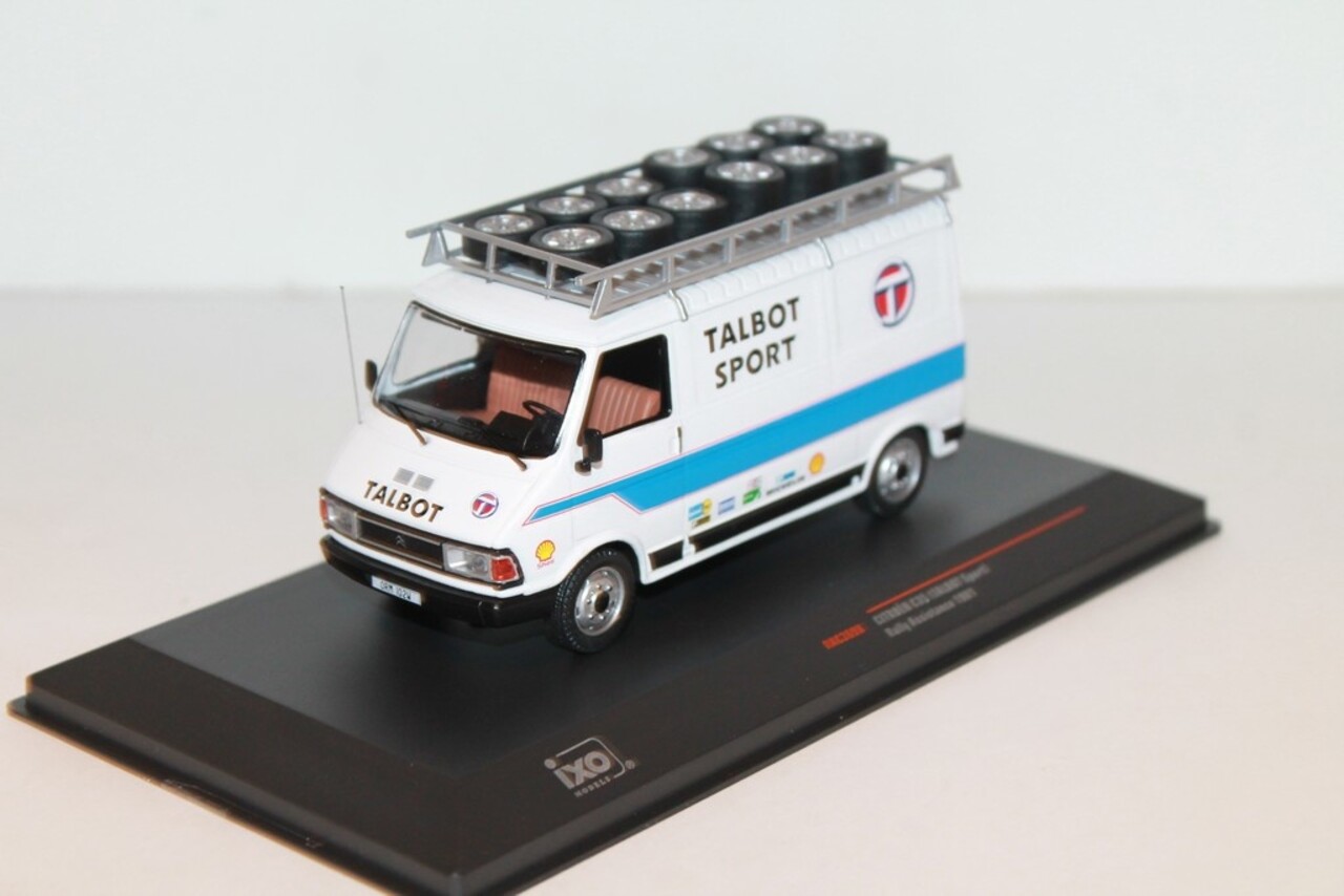 Citroen Citroen C 35 Talbot Sport Rally WM Assistance Van + Roof Rack + Wheels 1981 - 1:43 - IXO Models