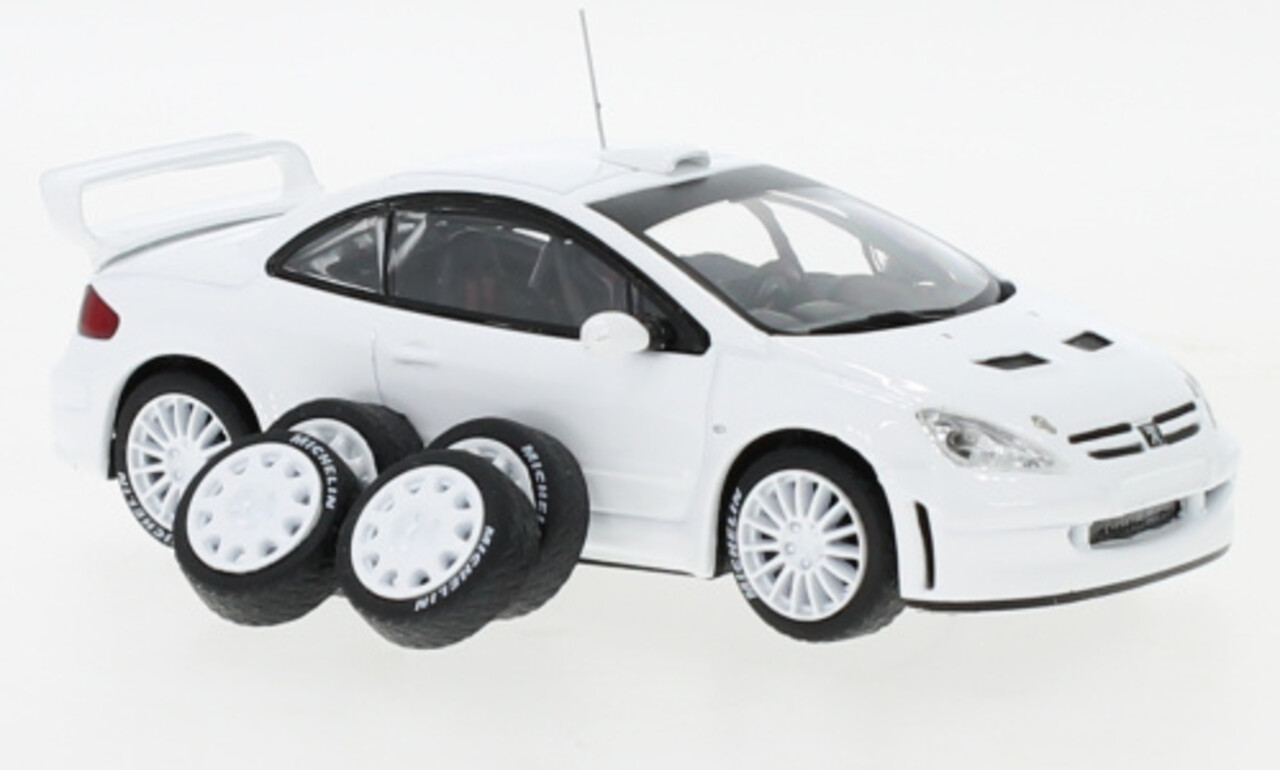 Peugeot Peugeot 307 WRC + Wheels and Tyres + Extra Rear Spoiler - 1:43 - IXO Models Peugeot Peugeot 307 WRC + Wheels and Tyres + Extra Rear Spoiler - 1:43 - IXO Models