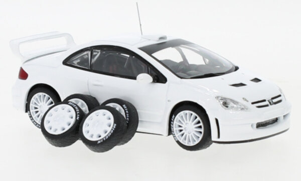 Peugeot Peugeot 307 WRC + Wheels and Tyres + Extra Rear Spoiler - 1:43 - IXO Models Peugeot Peugeot 307 WRC + Wheels and Tyres + Extra Rear Spoiler - 1:43 - IXO Models