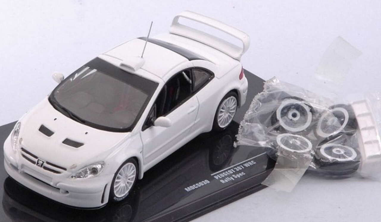 Peugeot Peugeot 307 WRC + Wheels and Tyres + Extra Rear Spoiler - 1:43 - IXO Models Peugeot Peugeot 307 WRC + Wheels and Tyres + Extra Rear Spoiler - 1:43 - IXO Models