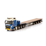 Volvo FH4 Globetrotter 8x4 + Telestep / Flat Bed Trailer 'Baetsen' - 1:50 - WSI Models Volvo FH4 Globetrotter 8x4 + Telestep / Flat Bed Trailer 'Baetsen' - 1:50 - WSI Models