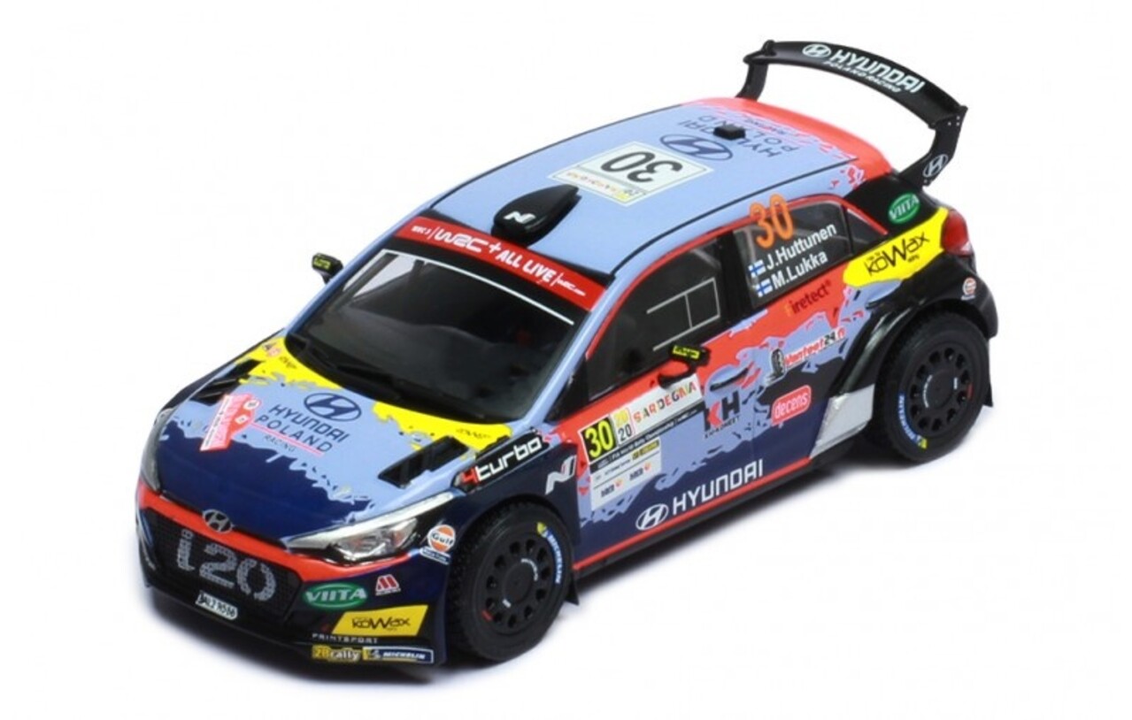 Hyundai Hyundai i20 R5 #30 Rally Sardinia Italy 2020 - 1:43  - IXO Models Hyundai Hyundai i20 R5 #30 Rally Sardinia Italy 2020 - 1:43  - IXO Models