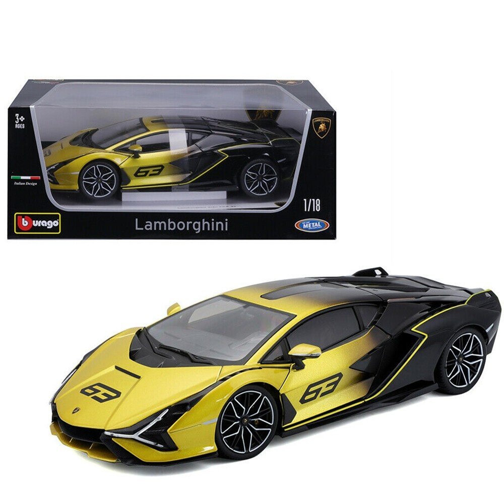 Lamborghini Lamborghini Sián FKP 37 #63 2020 - 1:18 - Bburago Lamborghini Lamborghini Sián FKP 37 #63 2020 - 1:18 - Bburago