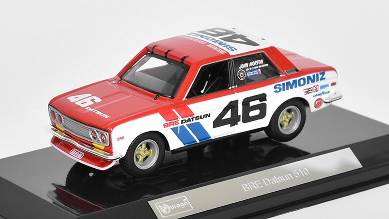 Datsun Datsun 510 BRE (Brock Racing Enterprises) #46 Racing 1972 - 1:43 - Bburago Datsun Datsun 510 BRE (Brock Racing Enterprises) #46 Racing 1972 - 1:43 - Bburago