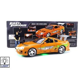 Movie Memorabilia Fast & Furious Toyota Supra 1995 (+ Brian Figure + Lights) - 1:18 - Jada Toys Movie Memorabilia Fast & Furious Toyota Supra 1995 (+ Brian Figure + Lights) - 1:18 - Jada Toys
