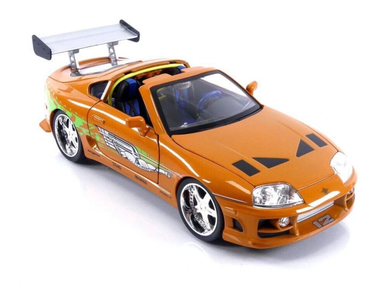 Movie Memorabilia Fast & Furious Toyota Supra 1995 (+ Brian Figure + Lights) - 1:18 - Jada Toys Movie Memorabilia Fast & Furious Toyota Supra 1995 (+ Brian Figure + Lights) - 1:18 - Jada Toys