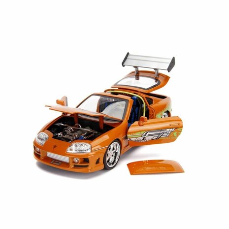 Movie Memorabilia Fast & Furious Toyota Supra 1995 (+ Brian Figure + Lights) - 1:18 - Jada Toys Movie Memorabilia Fast & Furious Toyota Supra 1995 (+ Brian Figure + Lights) - 1:18 - Jada Toys