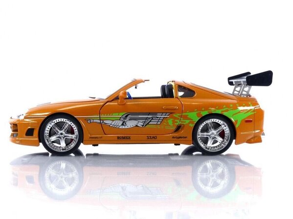 Movie Memorabilia Fast & Furious Toyota Supra 1995 (+ Brian Figure + Lights) - 1:18 - Jada Toys Movie Memorabilia Fast & Furious Toyota Supra 1995 (+ Brian Figure + Lights) - 1:18 - Jada Toys