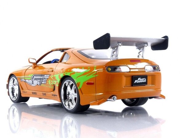 Movie Memorabilia Fast & Furious Toyota Supra 1995 (+ Brian Figure + Lights) - 1:18 - Jada Toys Movie Memorabilia Fast & Furious Toyota Supra 1995 (+ Brian Figure + Lights) - 1:18 - Jada Toys
