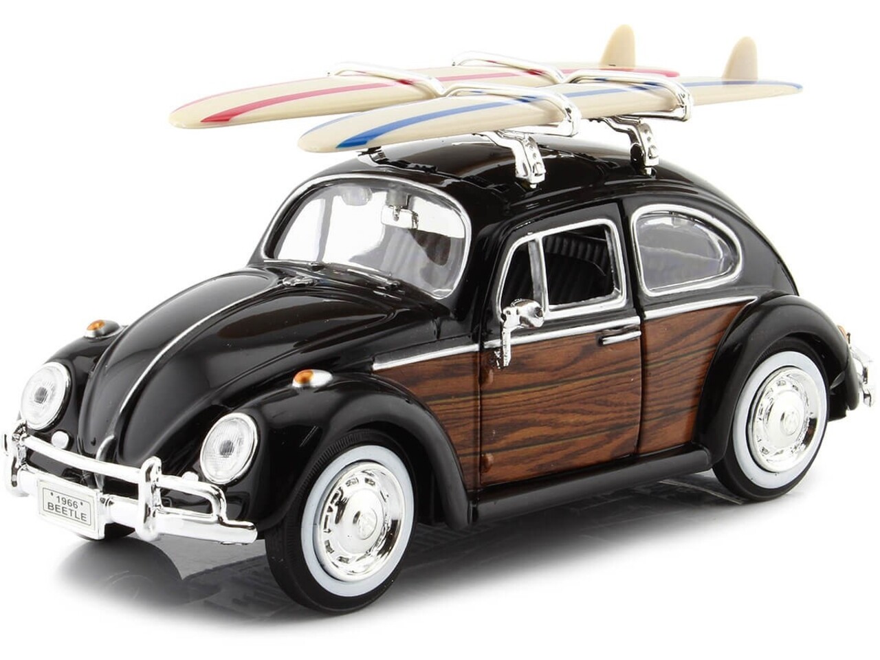 Volkswagen Volkswagen Beetle + 2x Surfboards 1968 - 1:24 - Motor Max Volkswagen Volkswagen Beetle + 2x Surfboards 1968 - 1:24 - Motor Max