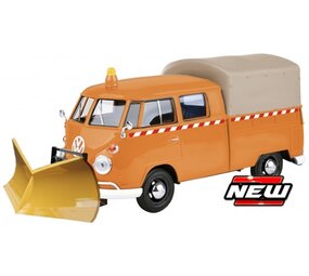 Volkswagen Volkswagen T1 Type 2 Pick-Up Truck + Snow Plow 1962 - 1:24 - Motor Max Volkswagen Volkswagen T1 Type 2 Pick-Up Truck + Snow Plow 1962 - 1:24 - Motor Max