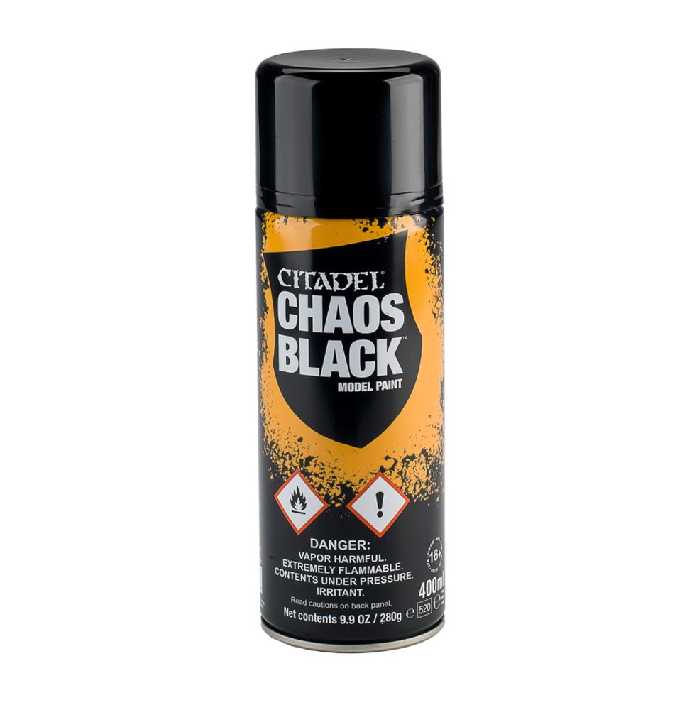 Games workshop Citadel Colour Spray: Chaos Black (400ml)