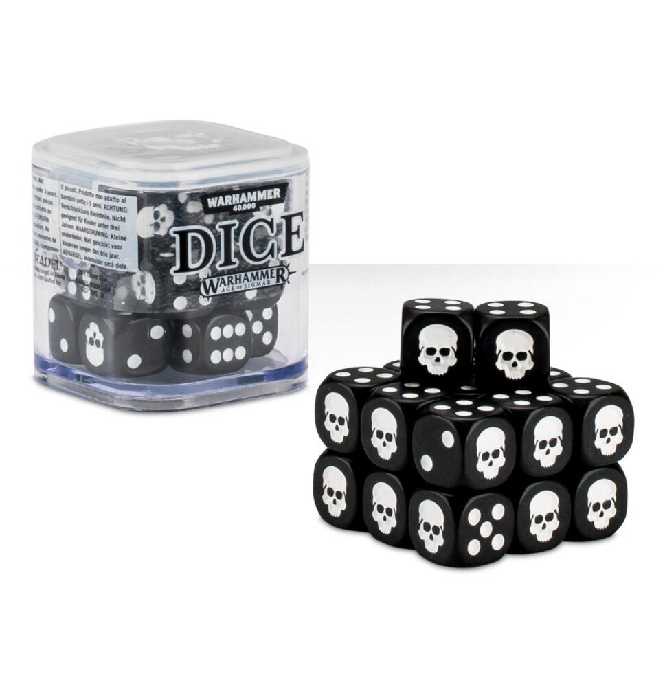 Games workshop Warhammer 40,000 Dice Cube - Black - Games workshop Games workshop Warhammer 40,000 Dice Cube - Black - Games workshop