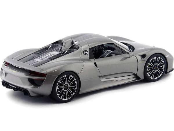 Porsche Porsche 918 Spyder (Grey Top) - 1:18 - Welly Porsche Porsche 918 Spyder (Grey Top) - 1:18 - Welly