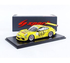 Porsche Porsche 911 GT3 Cup #2 Champion Porsche Carrera Cup Scandinavia 2018 - 1:43 - Spark Porsche Porsche 911 GT3 Cup #2 Champion Porsche Carrera Cup Scandinavia 2018 - 1:43 - Spark