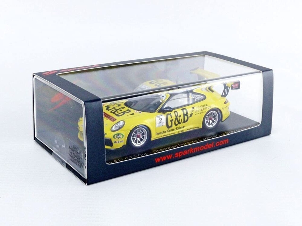 Porsche Porsche 911 GT3 Cup #2 Champion Porsche Carrera Cup Scandinavia 2018 - 1:43 - Spark Porsche Porsche 911 GT3 Cup #2 Champion Porsche Carrera Cup Scandinavia 2018 - 1:43 - Spark