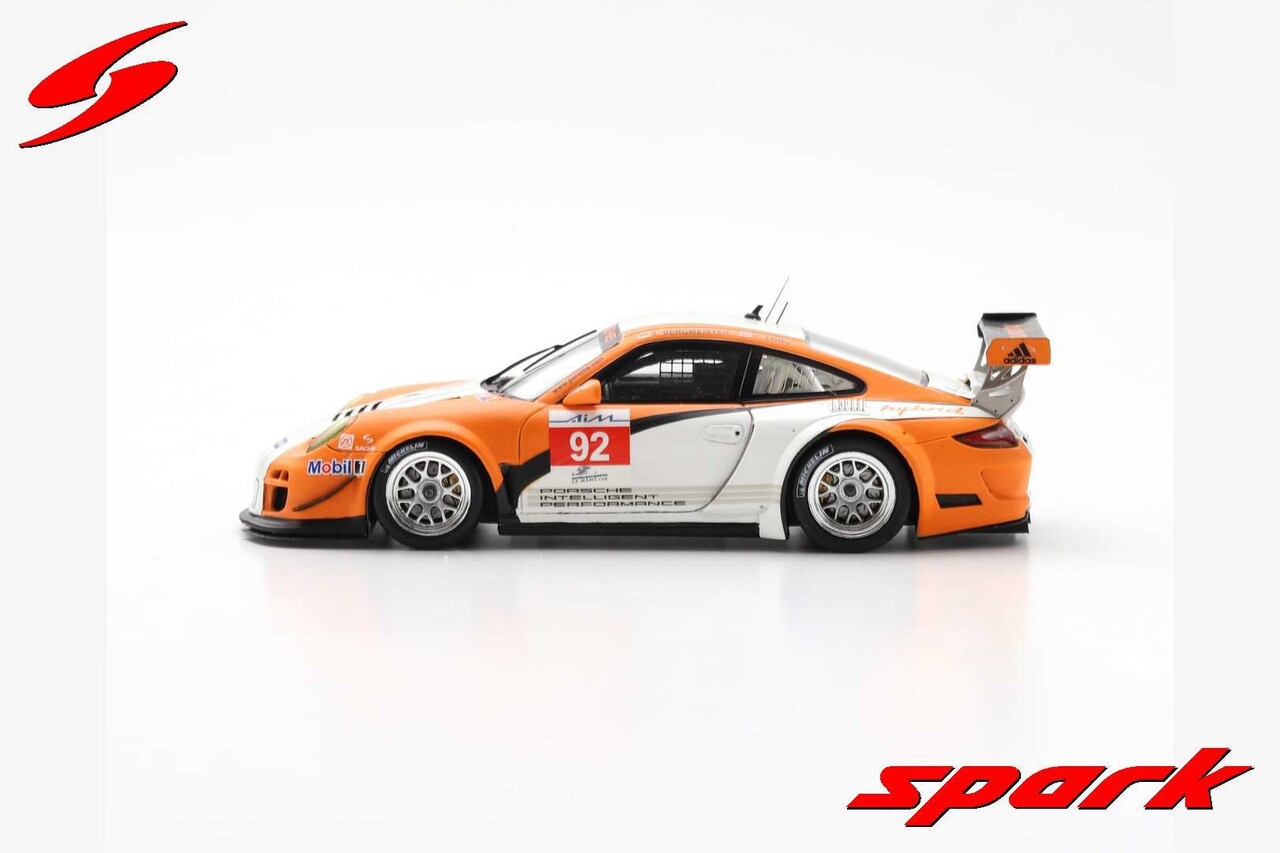 Porsche Porsche 997 GT3 R Hybrid #92 6th 1000 kms of Zhuhai ILMC 2010 Winner LMGTH Class - 1:43 - Spark Porsche Porsche 997 GT3 R Hybrid #92 6th 1000 kms of Zhuhai ILMC 2010 Winner LMGTH Class - 1:43 - Spark