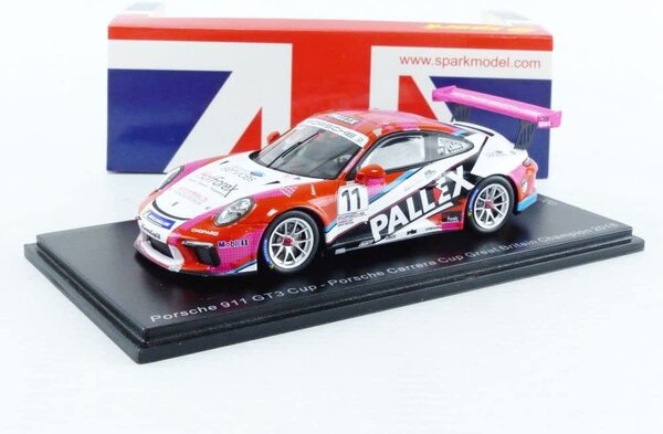 Porsche Porsche 911 GT3 Cup #11 Porsche Carrera Cup Great Britain Champion 2018 - 1:43 - Spark Porsche Porsche 911 GT3 Cup #11 Porsche Carrera Cup Great Britain Champion 2018 - 1:43 - Spark