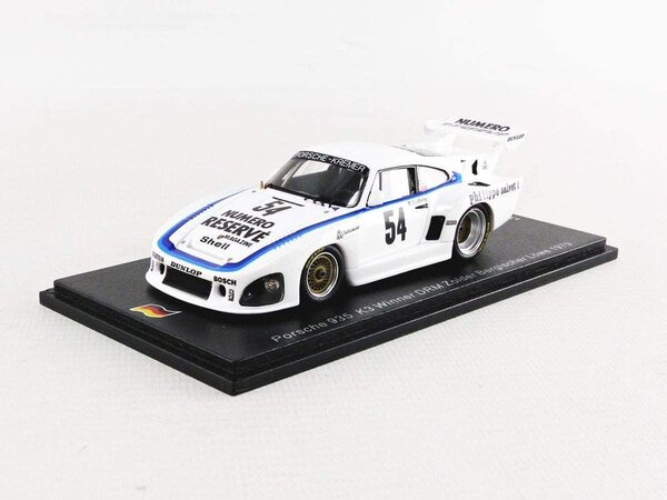 Porsche Porsche 935 K3 #54 Winner DRM Zolder Bergischer Löwe 1979 - 1:43 - Spark Porsche Porsche 935 K3 #54 Winner DRM Zolder Bergischer Löwe 1979 - 1:43 - Spark