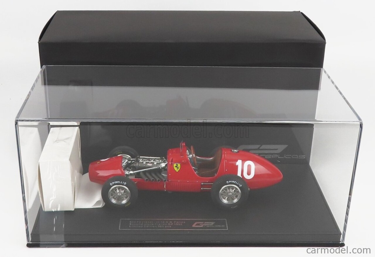Formule 1 Ferrari 500 F2 Scuderia Ferrari #10 2nd GP France 1952 Nino Farina - 1:18 - GP Replicas Formule 1 Ferrari 500 F2 Scuderia Ferrari #10 2nd GP France 1952 Nino Farina - 1:18 - GP Replicas