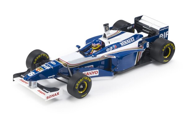 Formule 1 Williams Renault FW18 #6 Season 1996 Jacques Villeneuve (+ Pilot Figure) - 1:18 - GP Replicas Formule 1 Williams Renault FW18 #6 Season 1996 Jacques Villeneuve (+ Pilot Figure) - 1:18 - GP Replicas