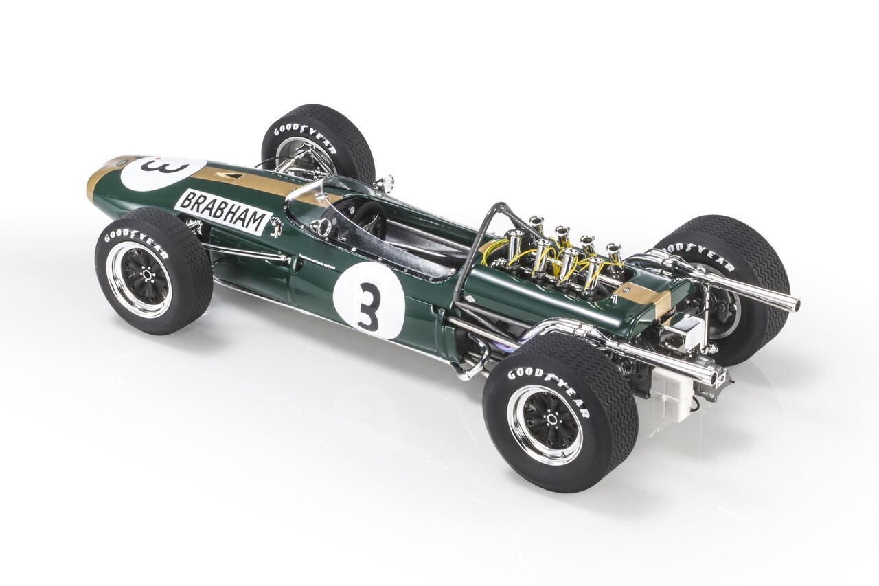 Formule 1 Brabham BT19 #3 Winner GP Germany Jack Brabham 1966 - 1:18 - GP Replicas Formule 1 Brabham BT19 #3 Winner GP Germany Jack Brabham 1966 - 1:18 - GP Replicas