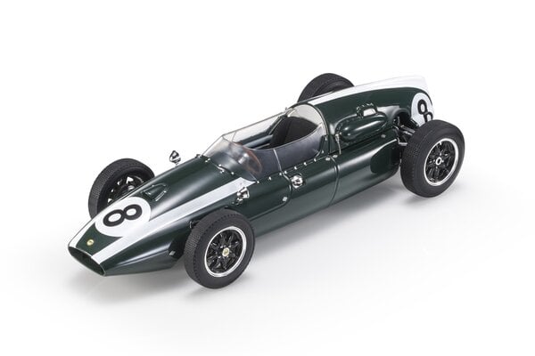 Formule 1 Cooper T51 #8 Climax Team Cooper Car Company 1959 Jack Brabham World Champion - 1:18 - GP Replicas Formule 1 Cooper T51 #8 Climax Team Cooper Car Company 1959 Jack Brabham World Champion - 1:18 - GP Replicas