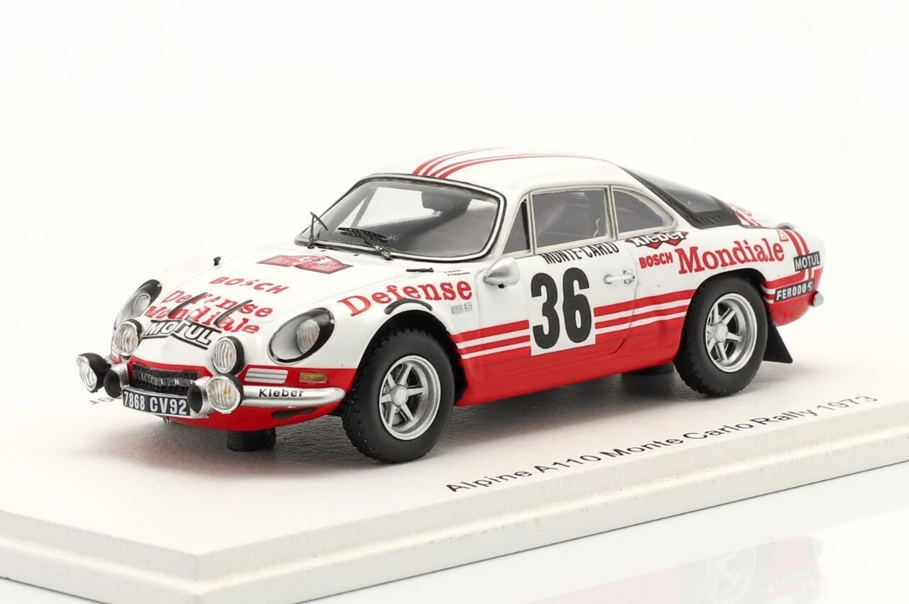 Alpine Alpine A110 #36 Monte Carlo Rally 1973 - 1:43 - Spark Alpine Alpine A110 #36 Monte Carlo Rally 1973 - 1:43 - Spark