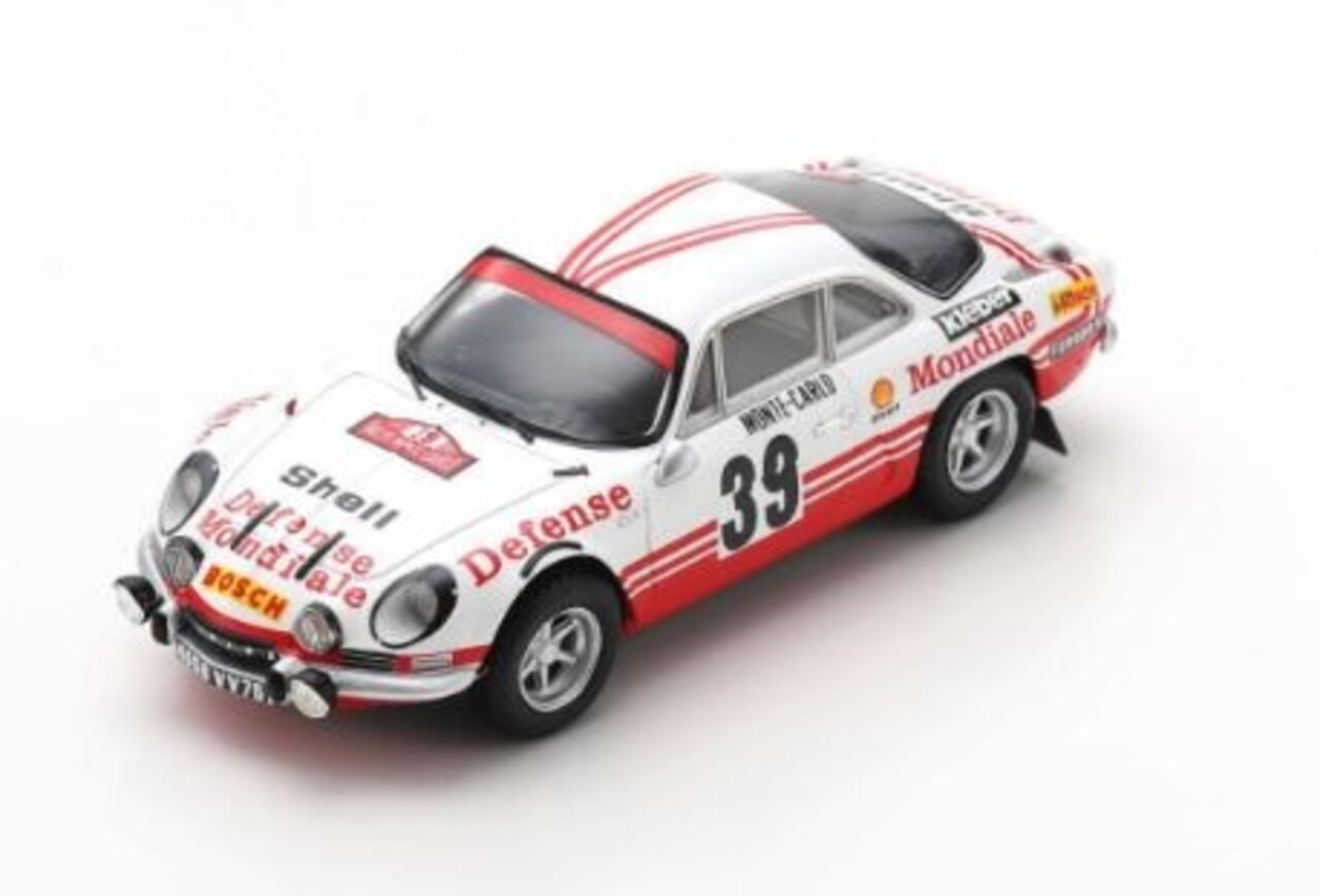 Alpine Alpine A110 #39 Monte Carlo Rally 1973 - 1:43 - Spark Alpine Alpine A110 #39 Monte Carlo Rally 1973 - 1:43 - Spark