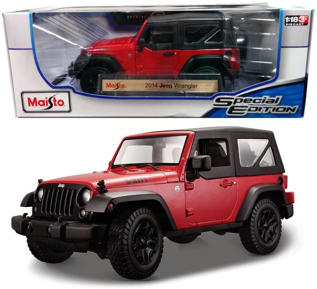 Jeep Jeep Wrangler Willy's 2014 - 1:18 - Maisto Jeep Jeep Wrangler Willy's 2014 - 1:18 - Maisto