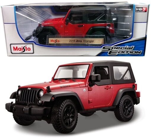 Jeep Jeep Wrangler Willy's 2014 - 1:18 - Maisto Jeep Jeep Wrangler Willy's 2014 - 1:18 - Maisto