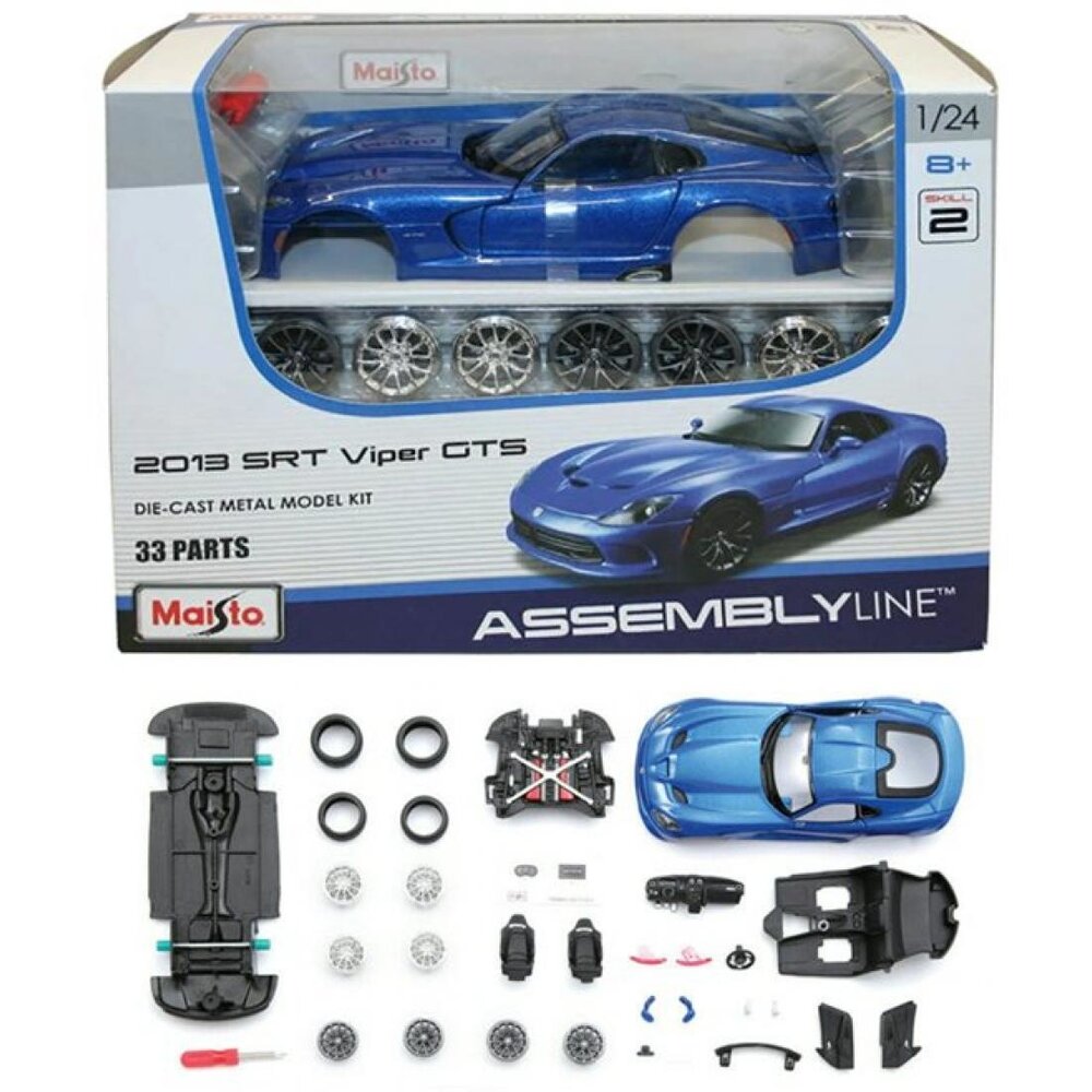 Maisto 1:24 Scale Assembly Line 2013 SRT Viper GTS Diecast Model