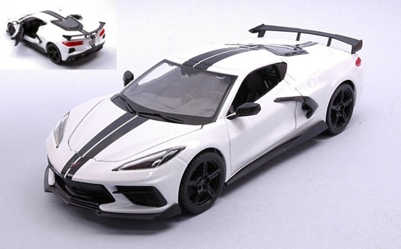 Chevrolet Chevrolet Corvette Stingray Coupe High Wing 2020 - 1:24 - Maisto Chevrolet Chevrolet Corvette Stingray Coupe High Wing 2020 - 1:24 - Maisto