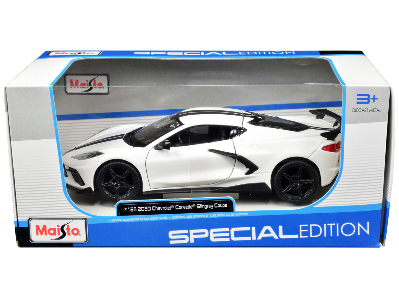 Chevrolet Chevrolet Corvette Stingray Coupe High Wing 2020 - 1:24 - Maisto Chevrolet Chevrolet Corvette Stingray Coupe High Wing 2020 - 1:24 - Maisto