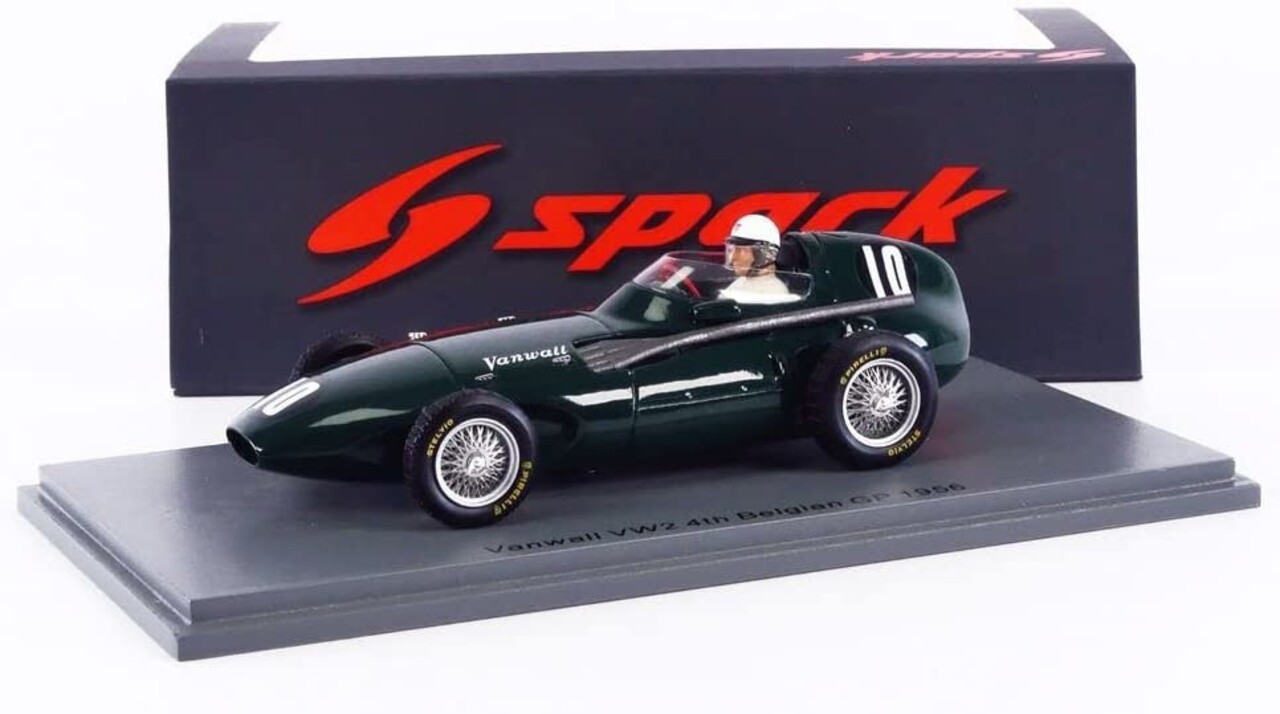 Formule 1 Vanwall VW2 #10 4th Belgian GP 1956 - 1:43 - Spark Formule 1 Vanwall VW2 #10 4th Belgian GP 1956 - 1:43 - Spark