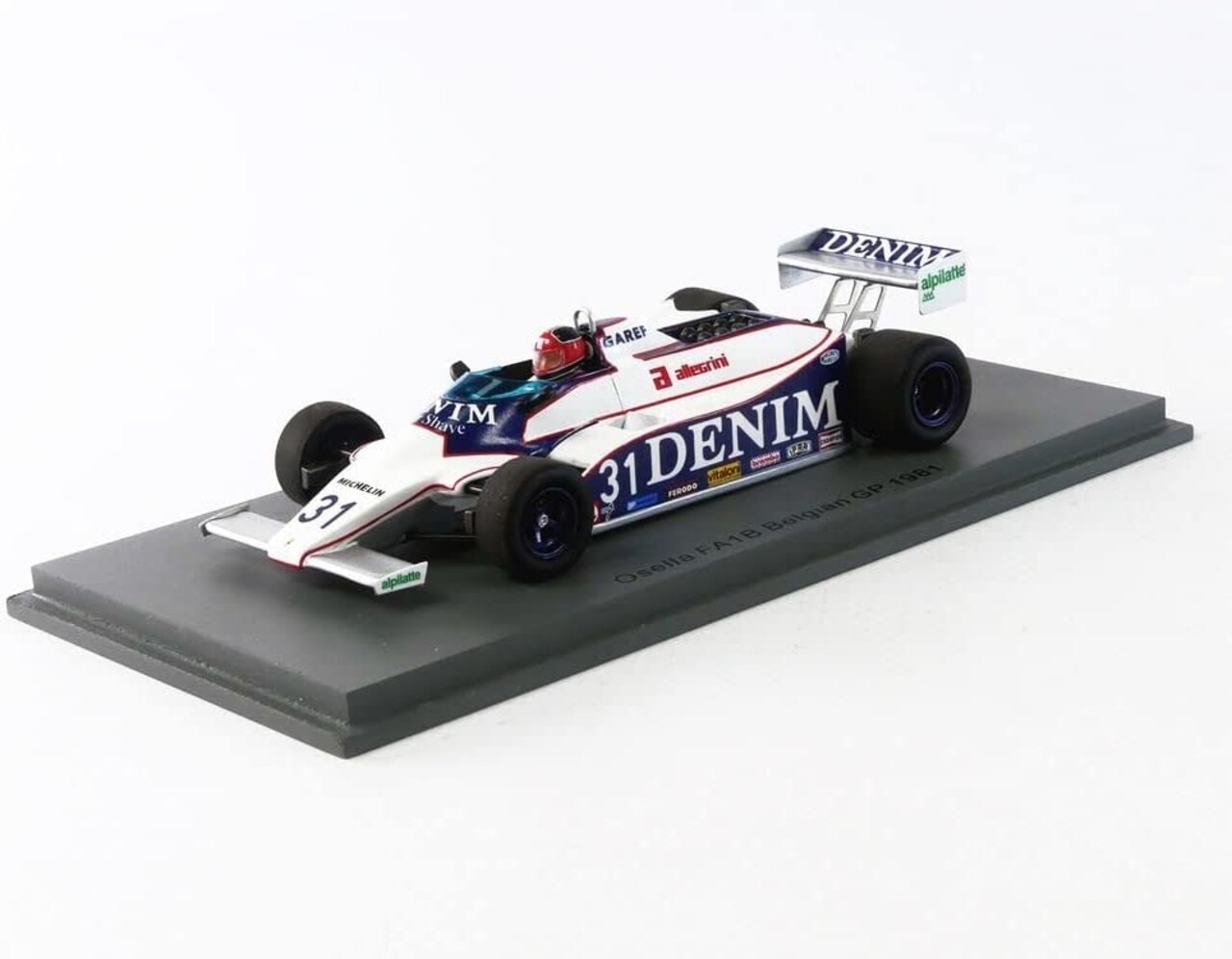 Formule 1 Osella FA1B #31 Belgium GP 1981 - 1:43 - Spark Formule 1 Osella FA1B #31 Belgium GP 1981 - 1:43 - Spark