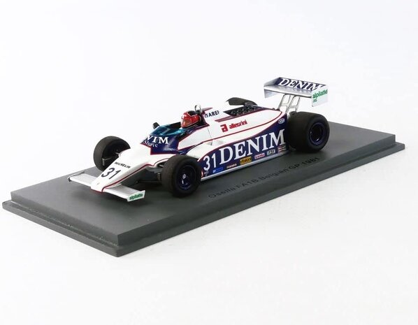 Formule 1 Osella FA1B #31 Belgium GP 1981 - 1:43 - Spark Formule 1 Osella FA1B #31 Belgium GP 1981 - 1:43 - Spark