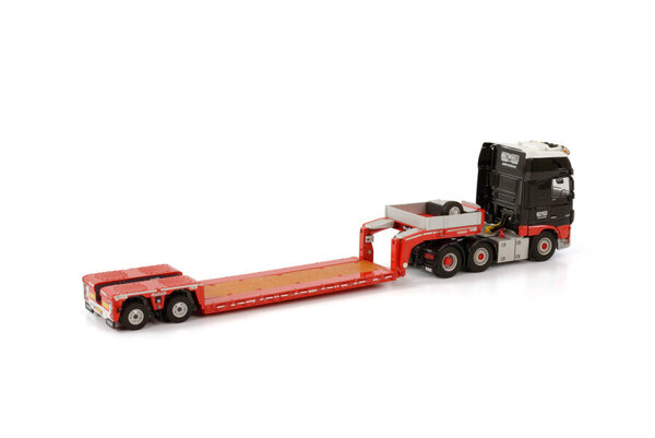 Daf DAF XF Super Space Cab (MY2017)  6x2 Twinsteer + Euro Low Loader 2 Axle 'Multiwheels' -1:50 - WSI Models Daf DAF XF Super Space Cab (MY2017)  6x2 Twinsteer + Euro Low Loader 2 Axle 'Multiwheels' -1:50 - WSI Models