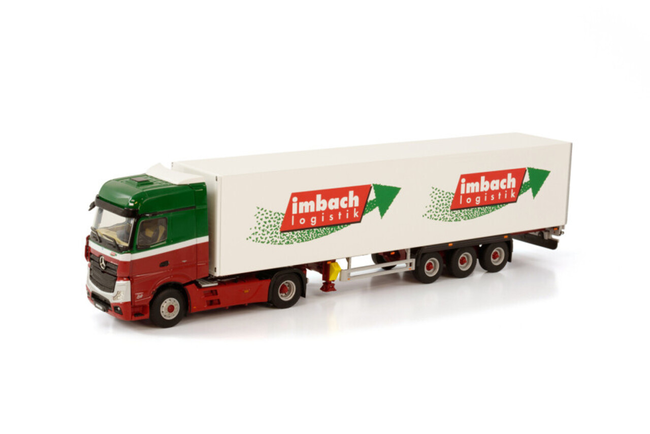 Mercedes-Benz Mercedes-Benz Actros MP5 Big Space 4x2 + Box Semitrailer 3 Axle 'Imbach Logistik' - 1:50 - WSI Models Mercedes-Benz Mercedes-Benz Actros MP5 Big Space 4x2 + Box Semitrailer 3 Axle 'Imbach Logistik' - 1:50 - WSI Models