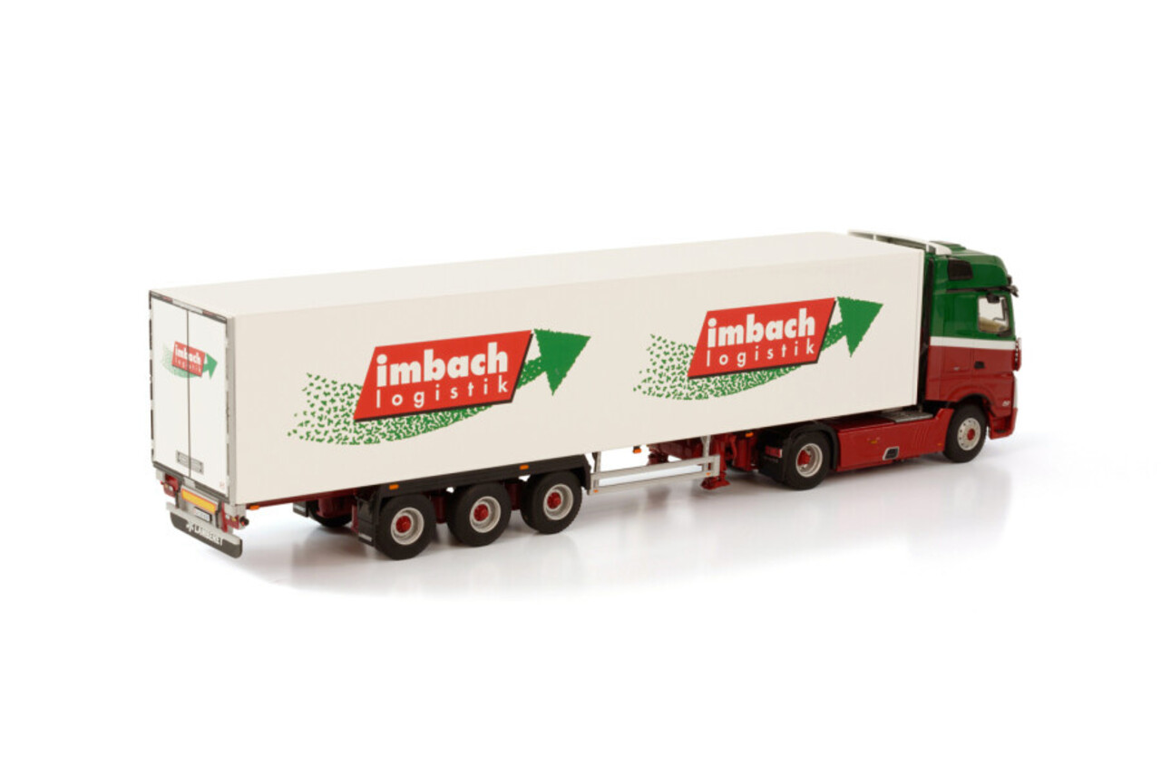 Mercedes-Benz Mercedes-Benz Actros MP5 Big Space 4x2 + Box Semitrailer 3 Axle 'Imbach Logistik' - 1:50 - WSI Models Mercedes-Benz Mercedes-Benz Actros MP5 Big Space 4x2 + Box Semitrailer 3 Axle 'Imbach Logistik' - 1:50 - WSI Models