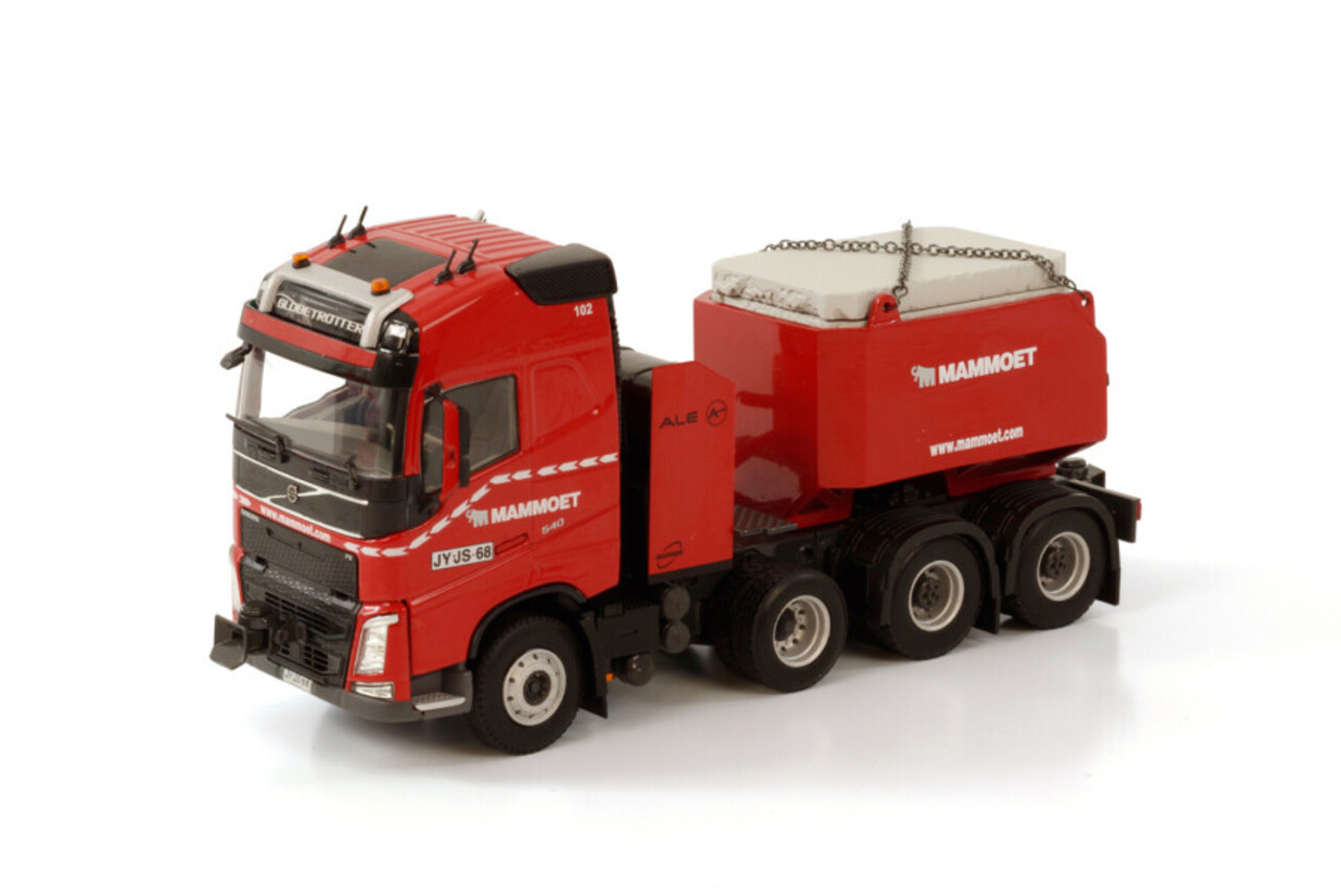 Volvo Volvo FH4 Globetrotter 8x4 + Ballast Box + Stelcon Plates 'Mammoet' - 1:50 - WSI Models Volvo Volvo FH4 Globetrotter 8x4 + Ballast Box + Stelcon Plates 'Mammoet' - 1:50 - WSI Models
