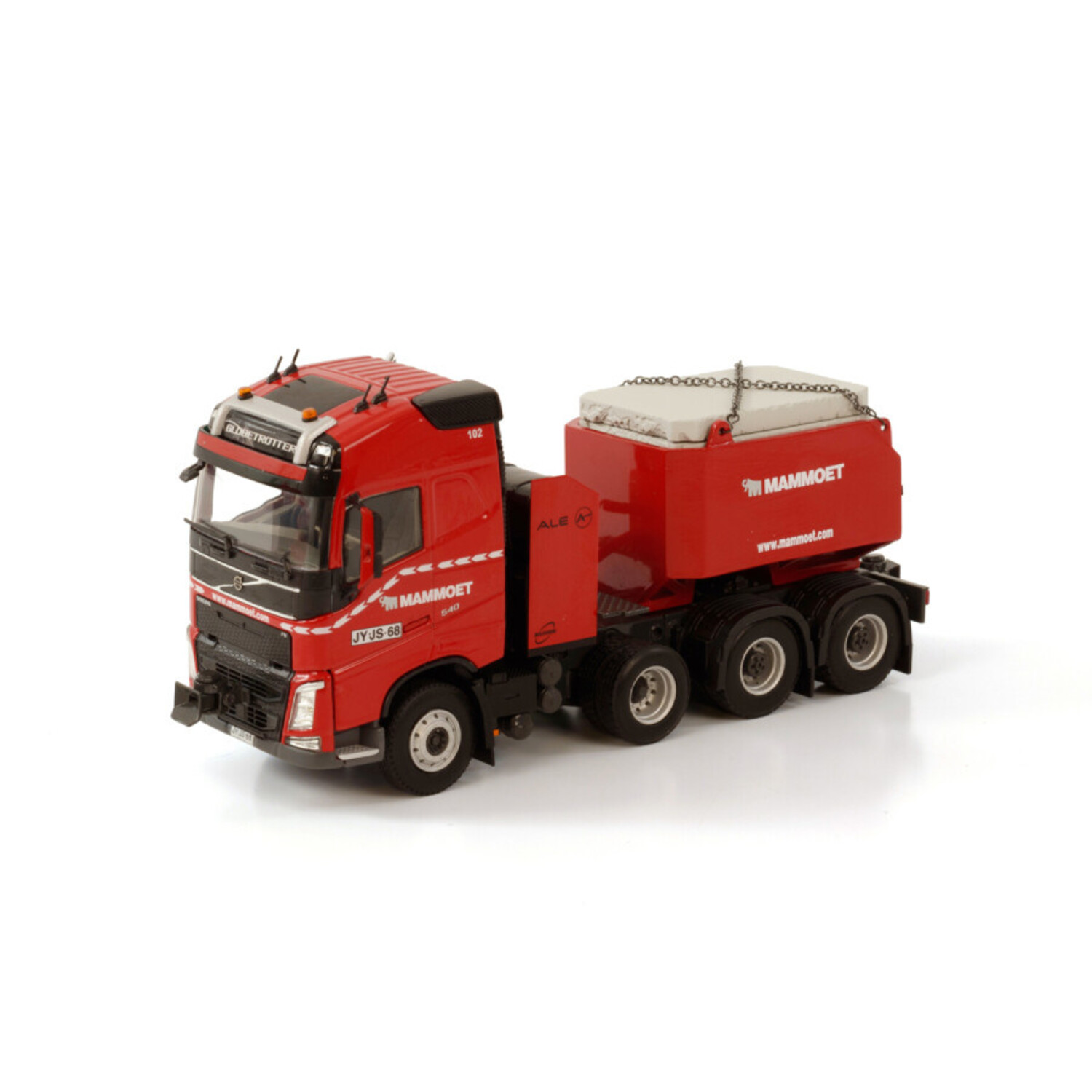 Volvo FH4 Sleeper Cab 6x4 + Ballast Box 'Mammoet' - 1:50 - WSI
