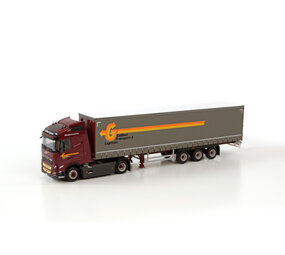 Volvo Volvo FH5 Globetrotter 4x2 + Curtainside Semi Trailer 3 Axle 'Galliker' - 1:50 - WSI Models Volvo Volvo FH5 Globetrotter 4x2 + Curtainside Semi Trailer 3 Axle 'Galliker' - 1:50 - WSI Models