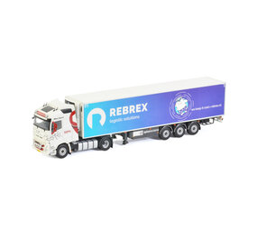 Volvo Volvo FH05 Globetrotter 4x2 + Semi Reefer Trailer 3 Axle  'Rebrex Transport' - 1:50 - WSI Models Volvo Volvo FH05 Globetrotter 4x2 + Semi Reefer Trailer 3 Axle  'Rebrex Transport' - 1:50 - WSI Models