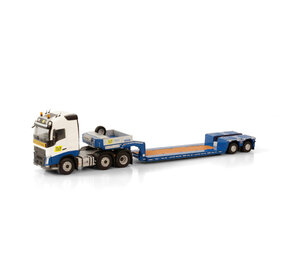 Volvo Volvo FH04 Globetrotter 6x2 Twinsteer + Extendable Low Loader 2 Axle 'TLR Robinet' - 1:50 - WSI Models Volvo Volvo FH04 Globetrotter 6x2 Twinsteer + Extendable Low Loader 2 Axle 'TLR Robinet' - 1:50 - WSI Models