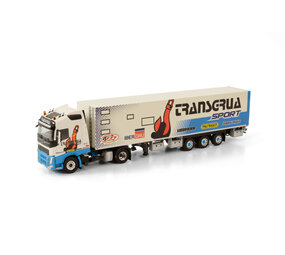 Volvo Volvo FH4 Globetrotter 4x2 + Box Semi Trailer 3 Axle 'Transgrua' - 1:50 - WSI Models Volvo Volvo FH4 Globetrotter 4x2 + Box Semi Trailer 3 Axle 'Transgrua' - 1:50 - WSI Models