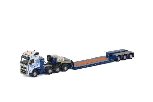 Volvo Volvo FH2 Globetrotter 8x4 + Low Loader 3 Axle 'Van Wijgerden Transport' - 1:50 - WSI Models