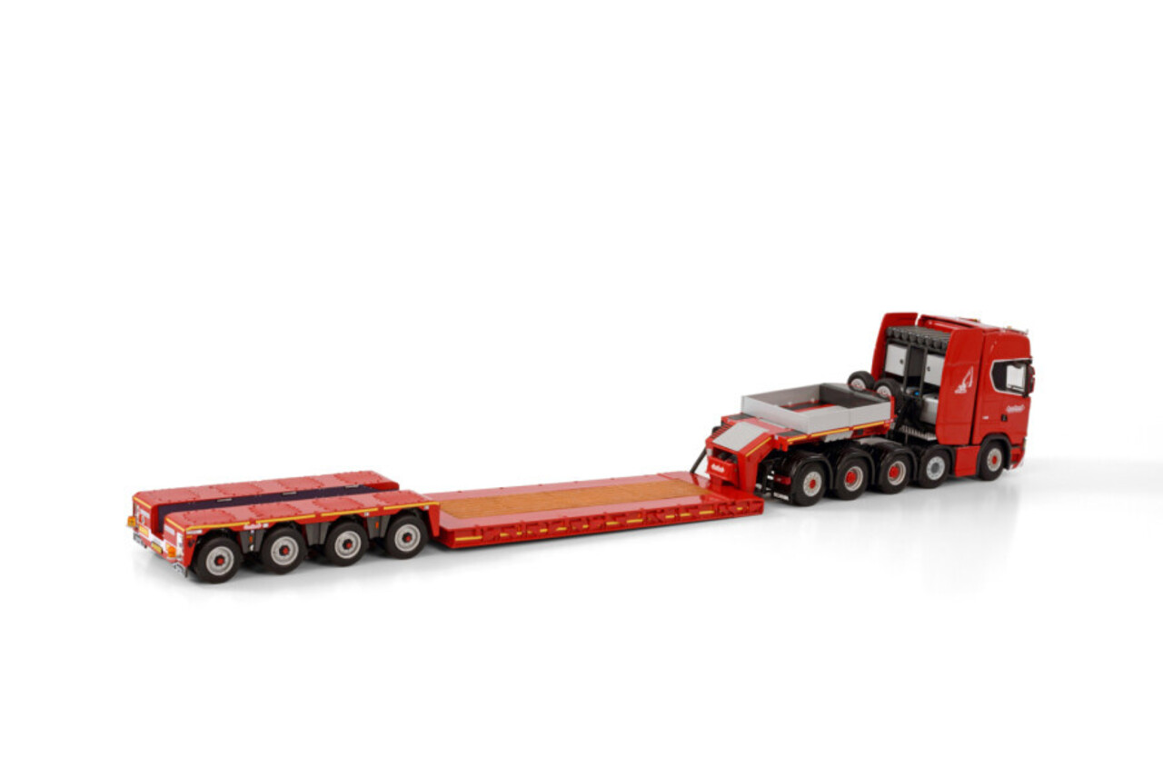 Scania Scania S Highline CS20H 10x4 + Nooteboom Low Loader 4 Axle - 1:50 - WSI Models