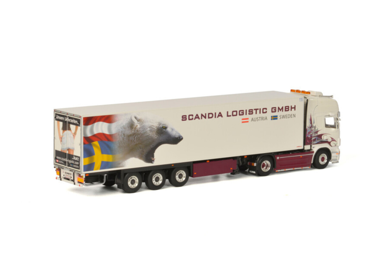 Scania Scania R6 Topline 4x2 + Reefer Semitrailer 3 Axle 'Scandia Logistic' - 1:50 - WSI Models Scania Scania R6 Topline 4x2 + Reefer Semitrailer 3 Axle 'Scandia Logistic' - 1:50 - WSI Models